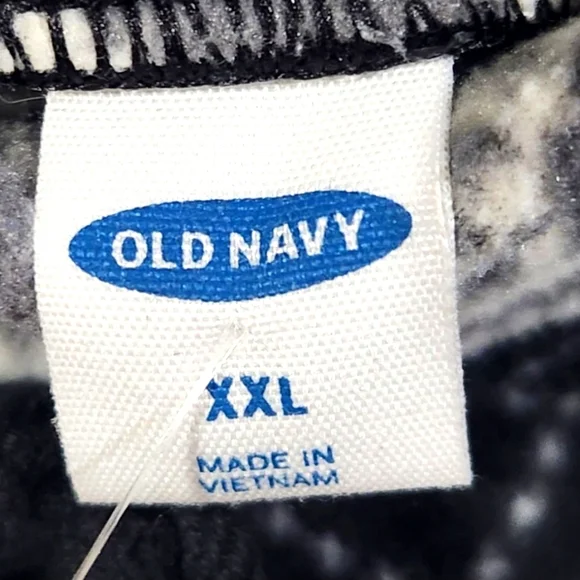 Old Navy Black/Gray Fleece Pajama Pant-Size XXL - Picture 3 of 4